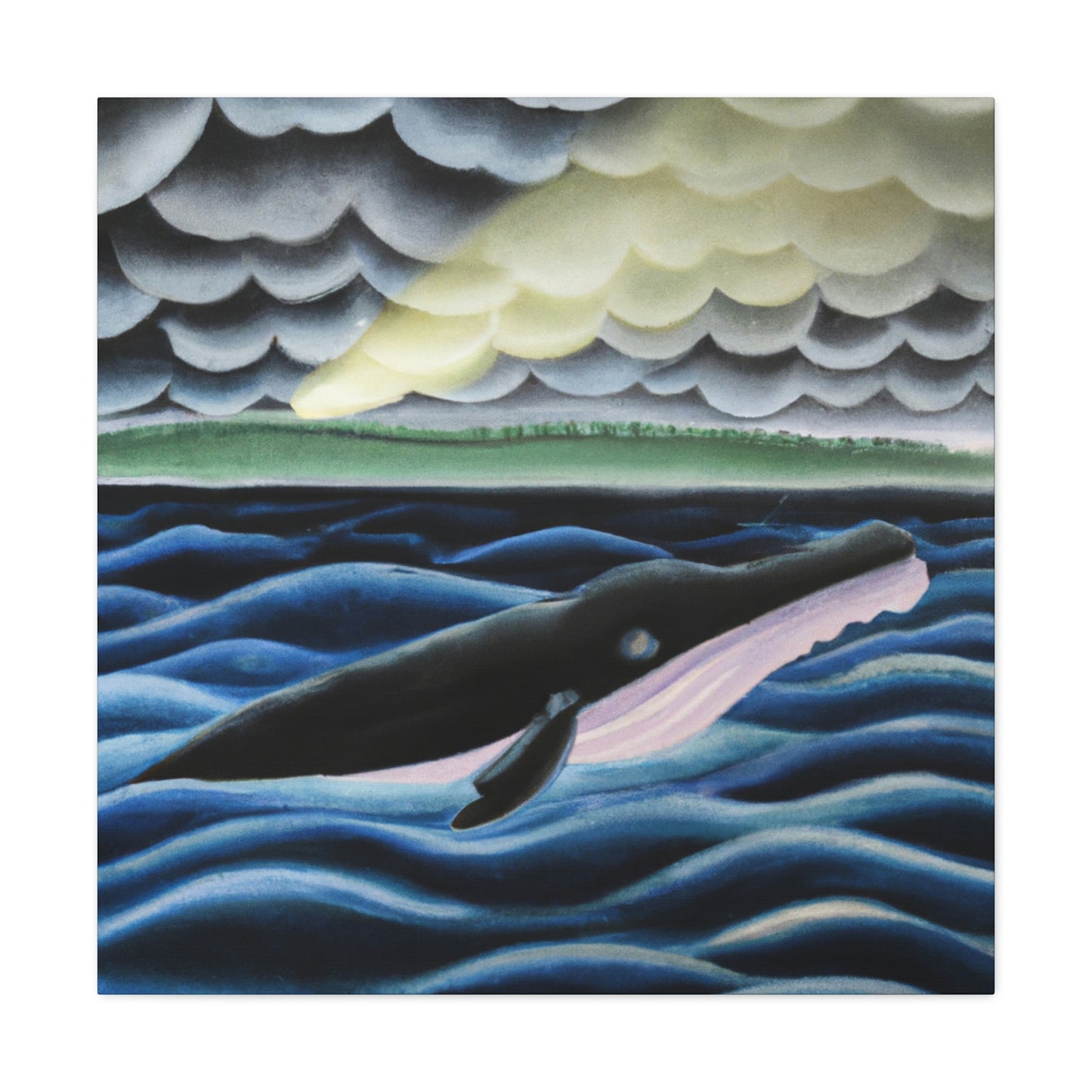 Whale in Absinthia - Canvas