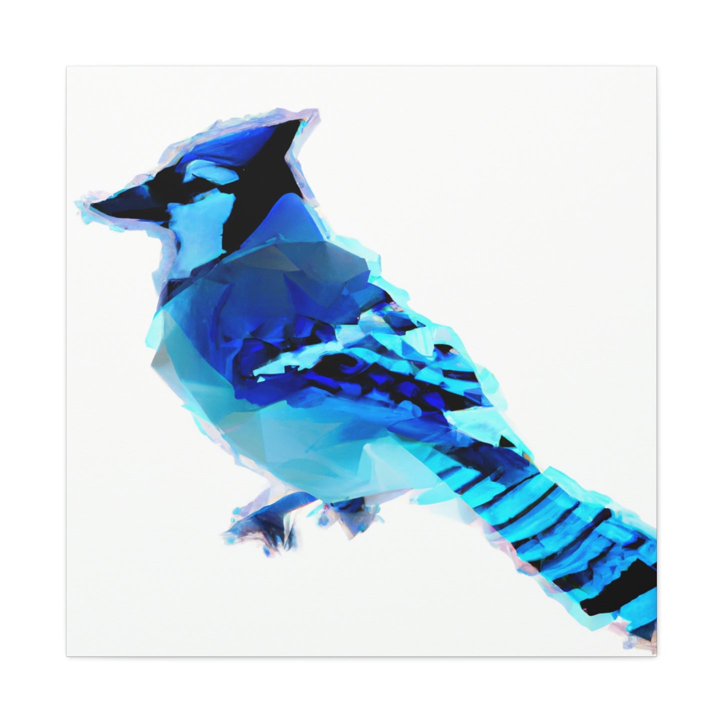 "Blue Jay Reflection Art" - Canvas