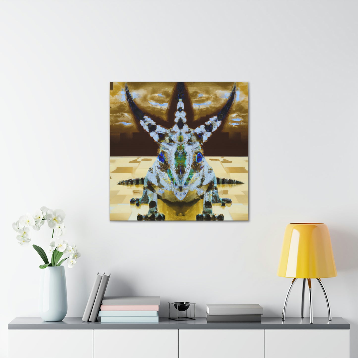 "Horned Lizard Dance Party" - Canvas