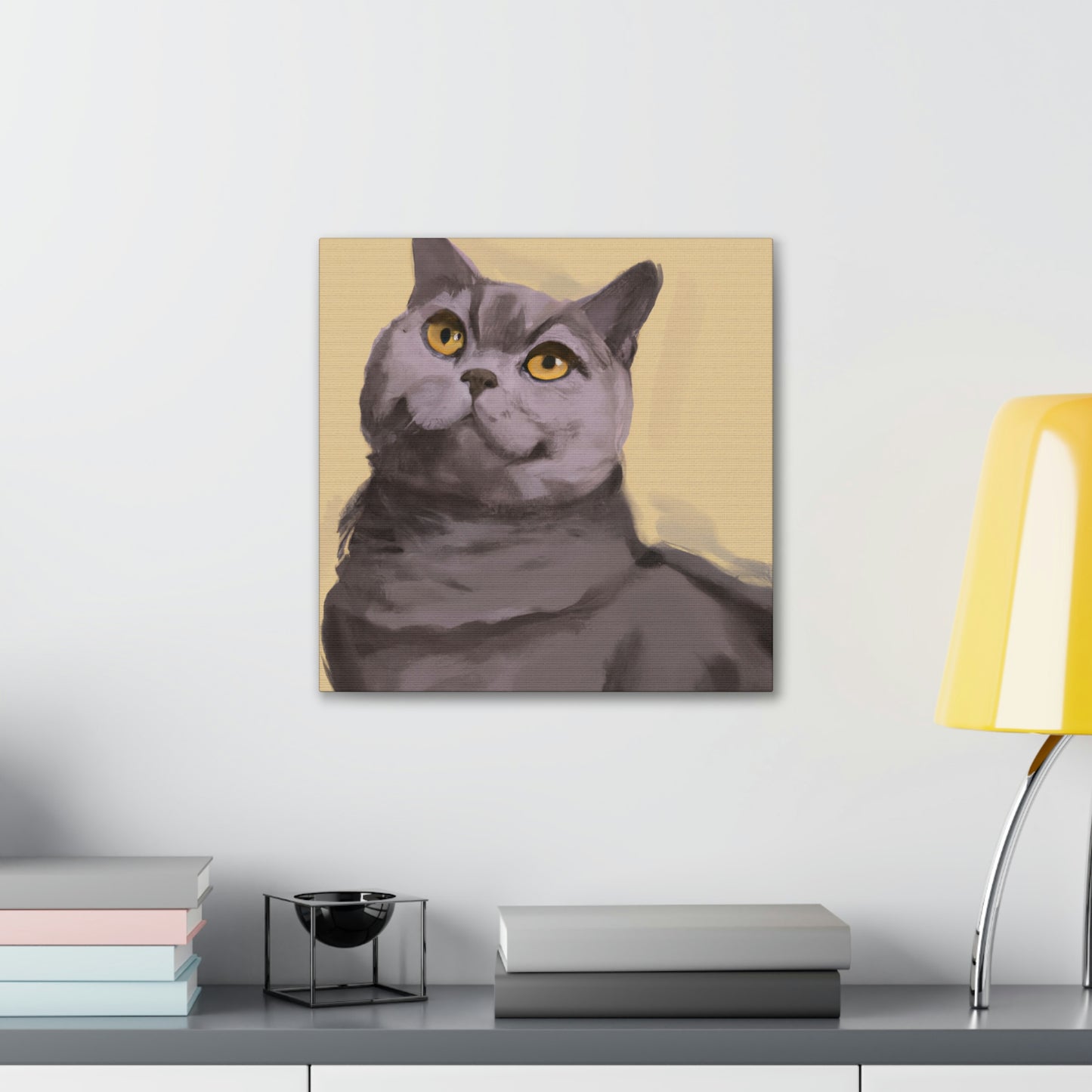 "Cat of Minimalism" - Canvas