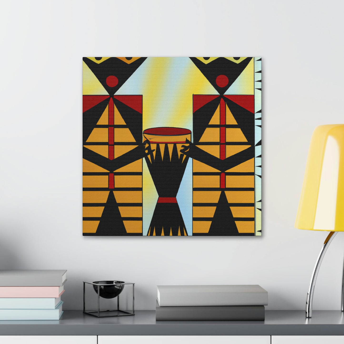 "Sultry Jazz Bongos" - Canvas