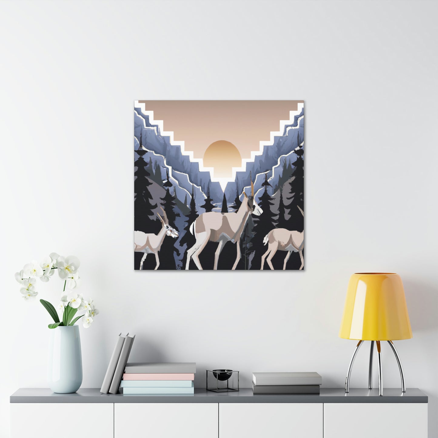 "Chamois Gleaming Symphony" - Canvas