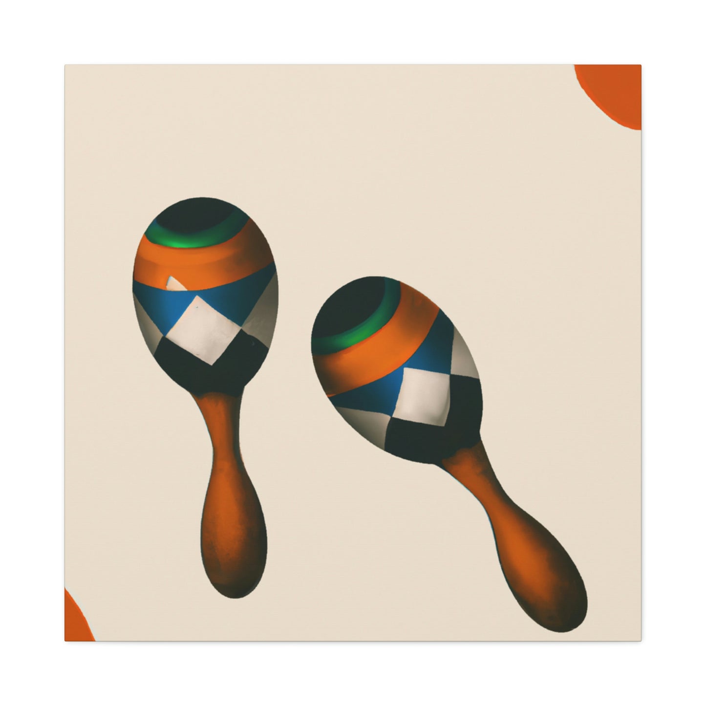 Maracas: A Minimalist Study - Canvas