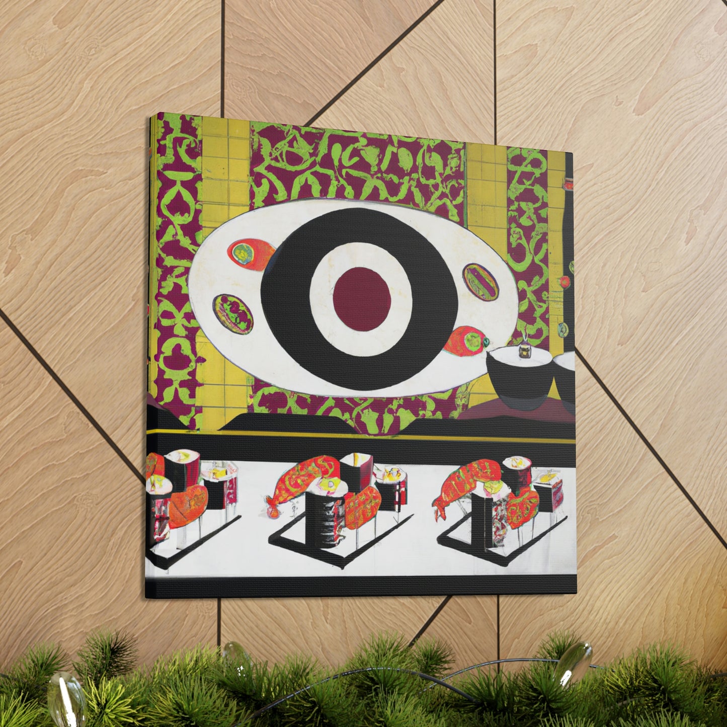 "Sushi Art Deco Dance" - Canvas