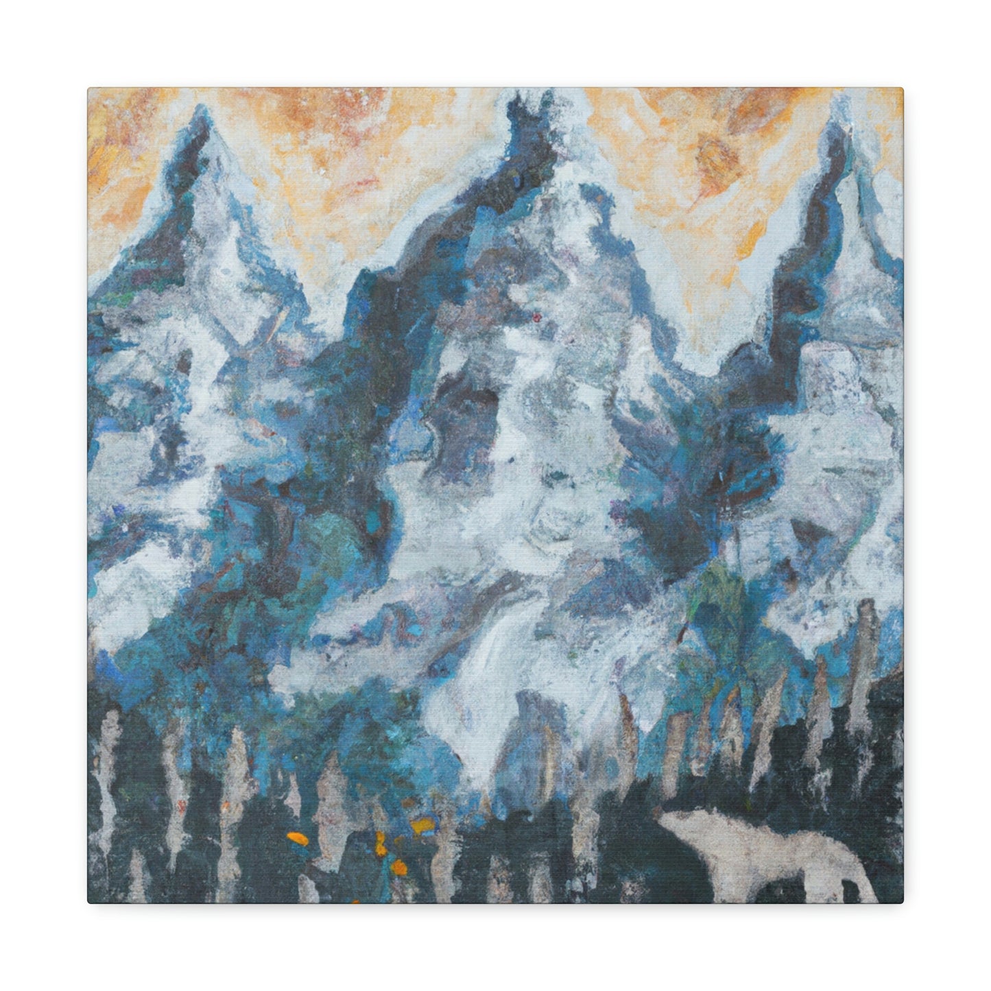 Wolf in the Woods - Canvas