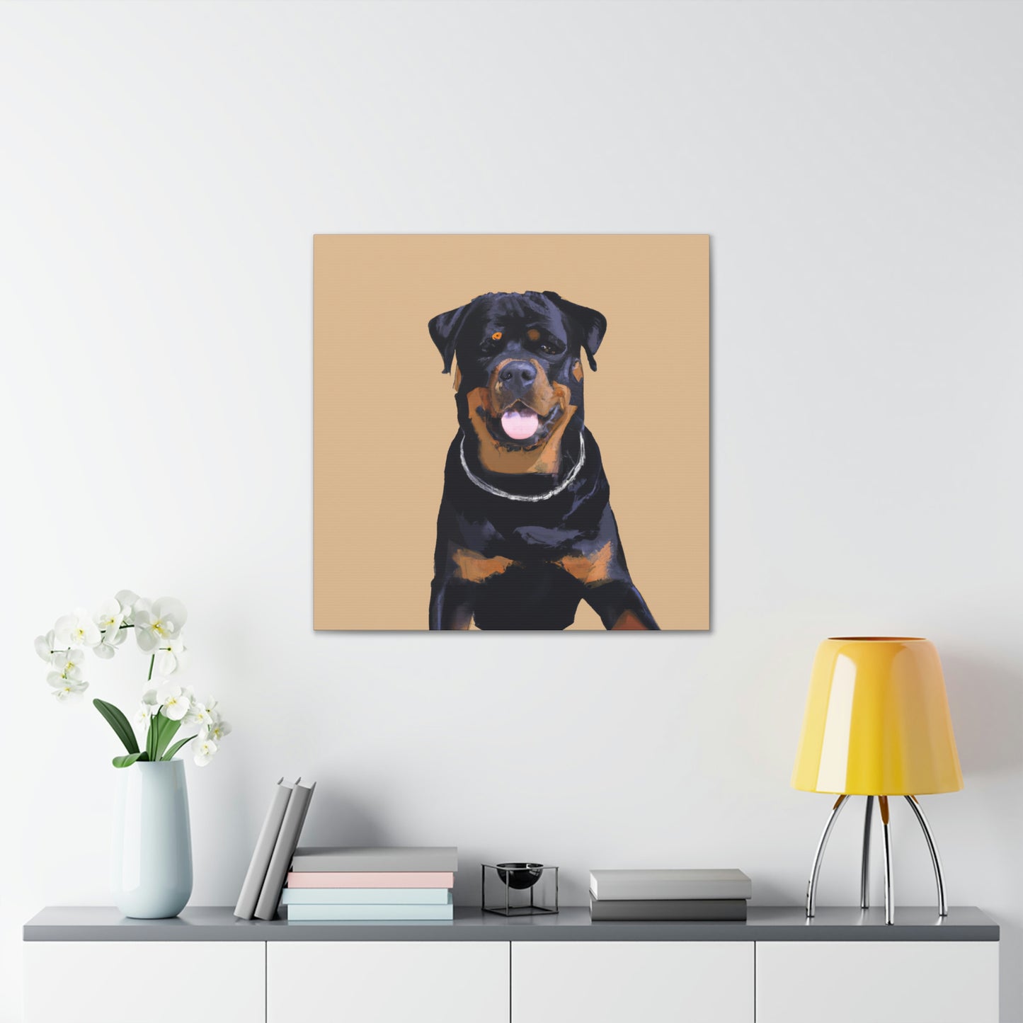 "Rottweiler in Simplicity" - Canvas