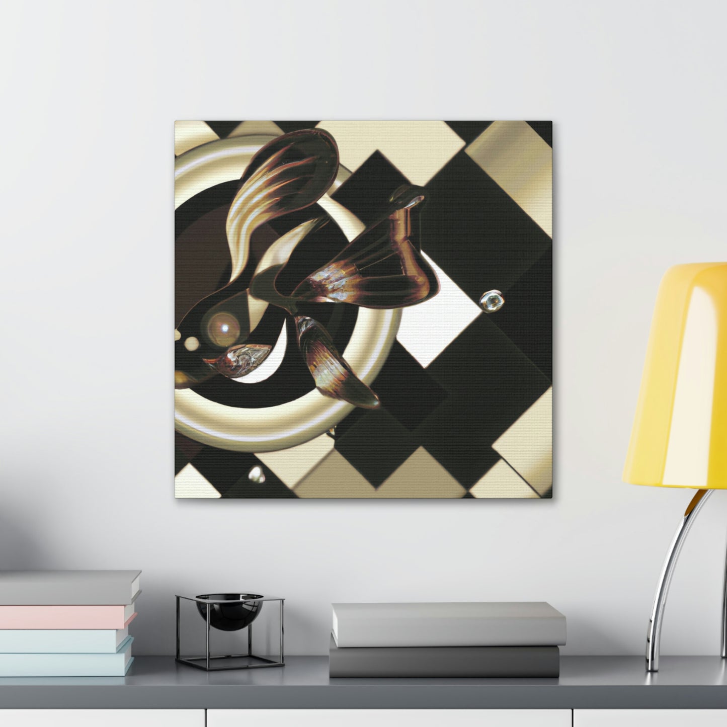 "Guppy's Art Deco Dream" - Canvas