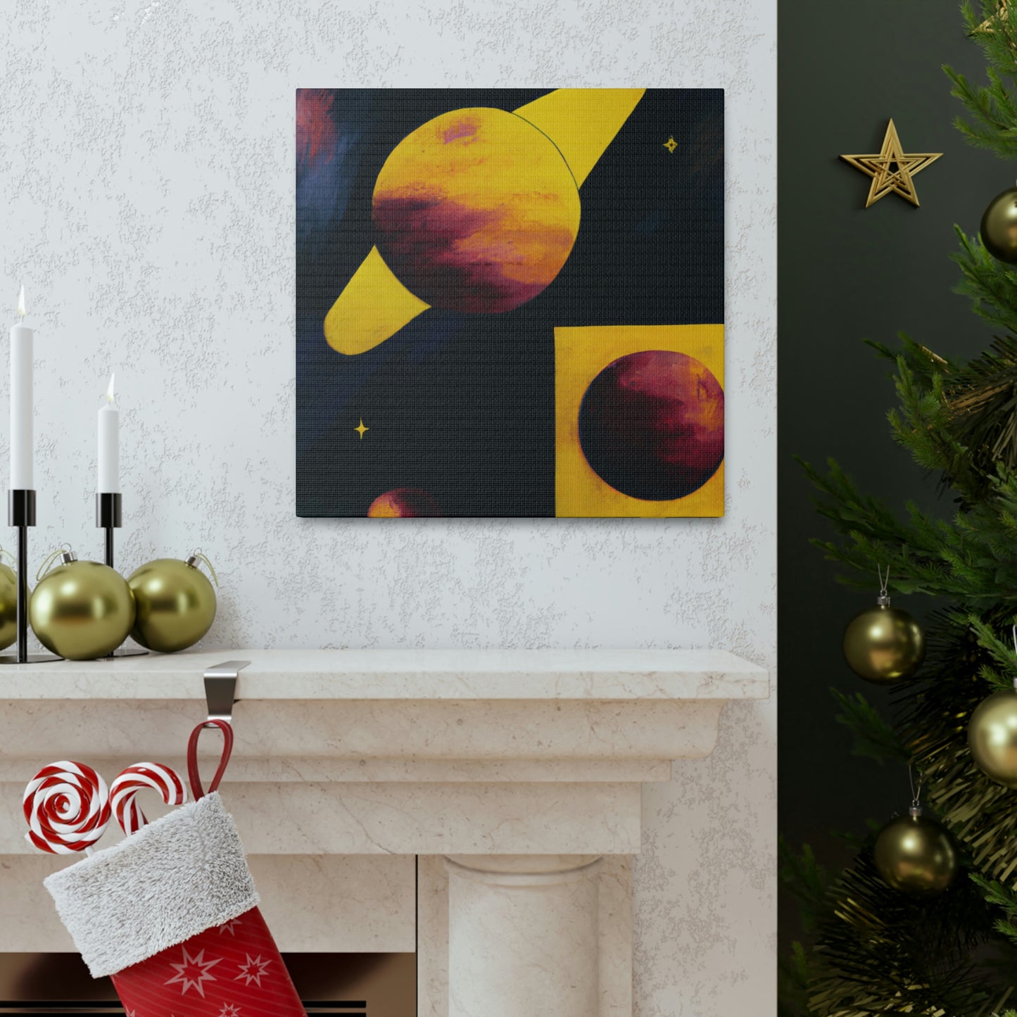 "Pluto, Planetary Enigma" - Canvas