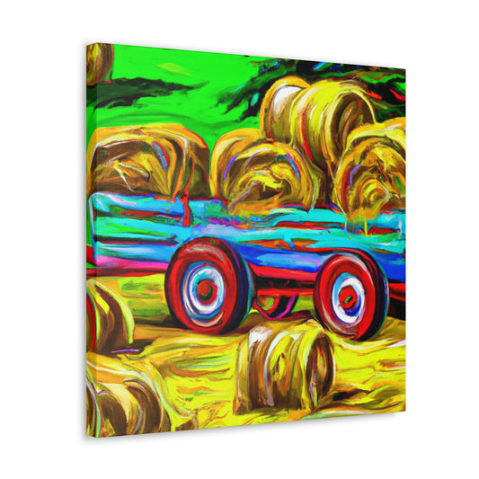 "Hay Wagon in Dreams" - Canvas