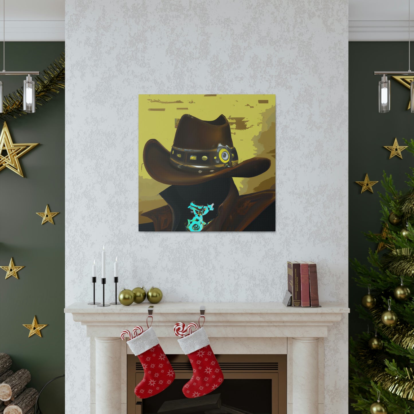 Cowboy in Steampunk Gear - Canvas