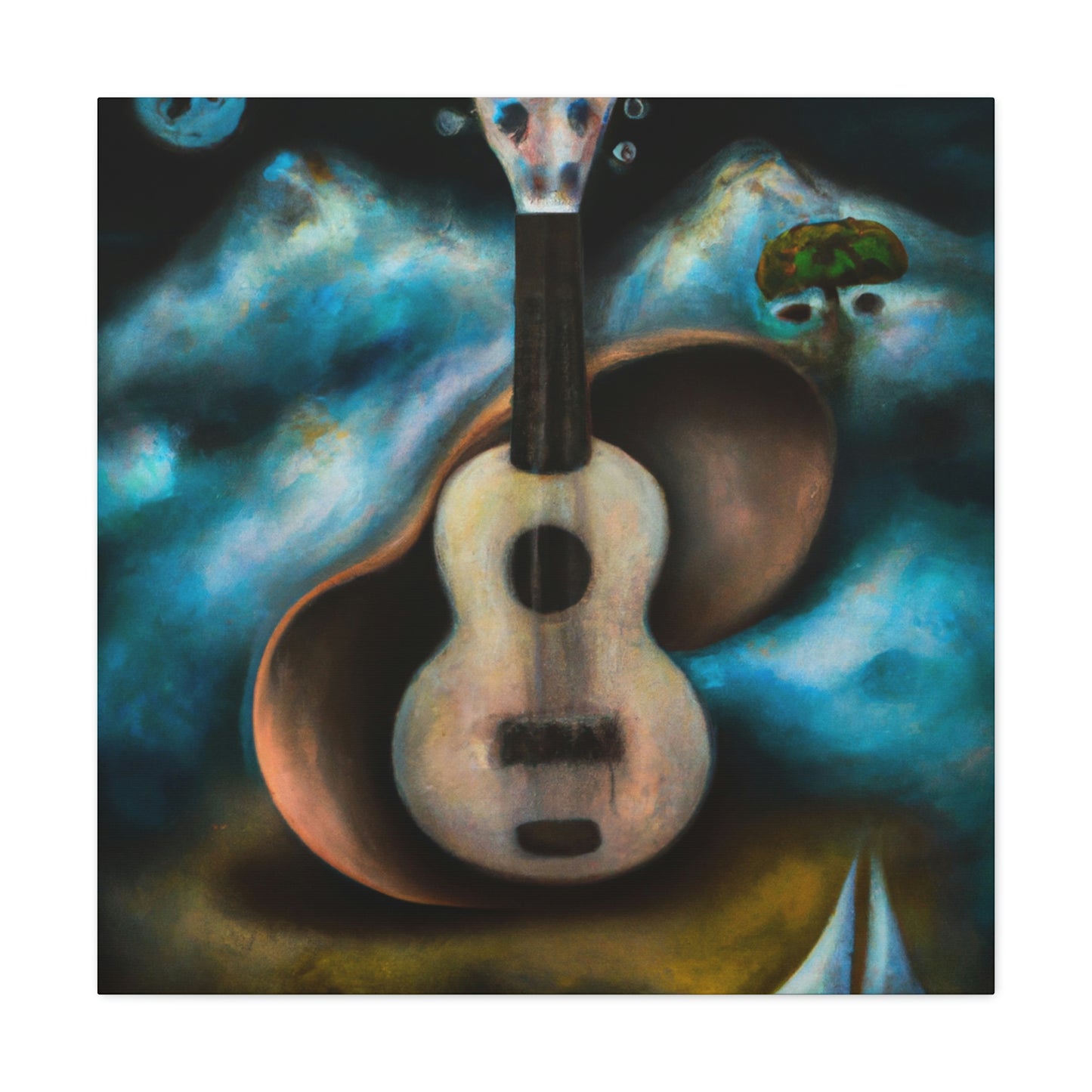 "Ukelele and Dreamscapes" - Canvas