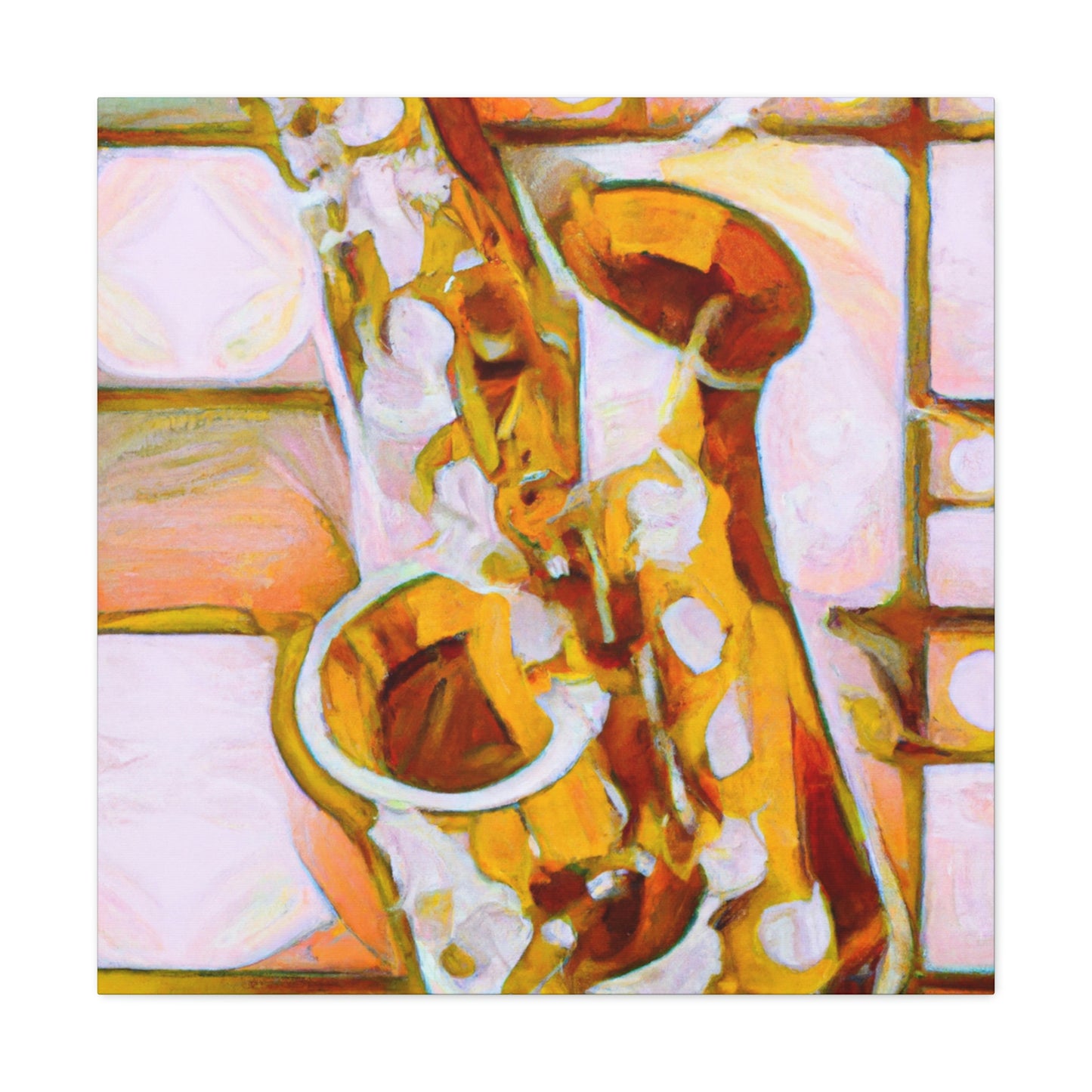 Saxophone's Artistic Soul - Canvas