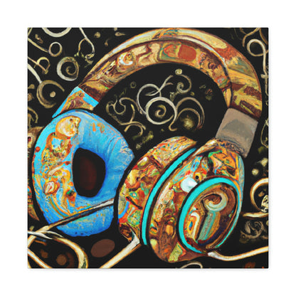 Headphones in Abstraction - Canvas