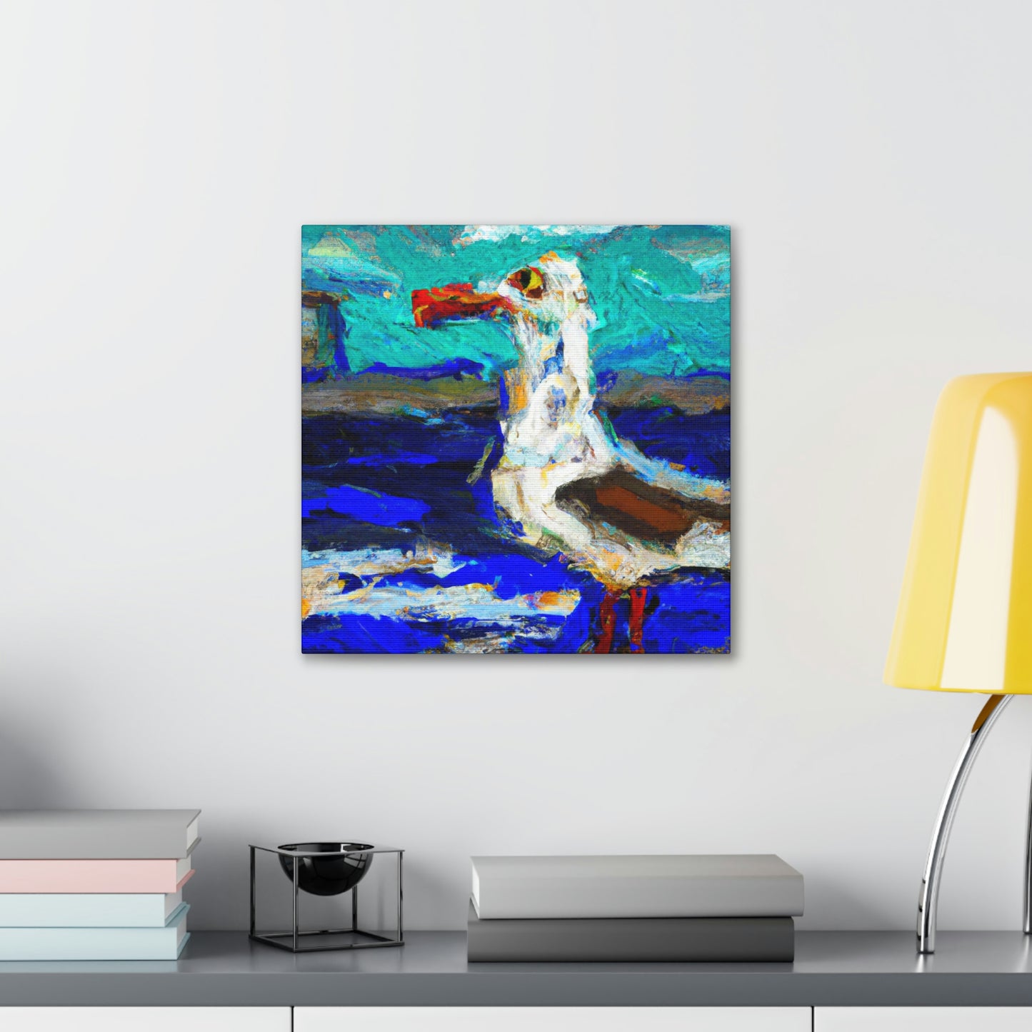 "Seagulls on the Beach" - Canvas