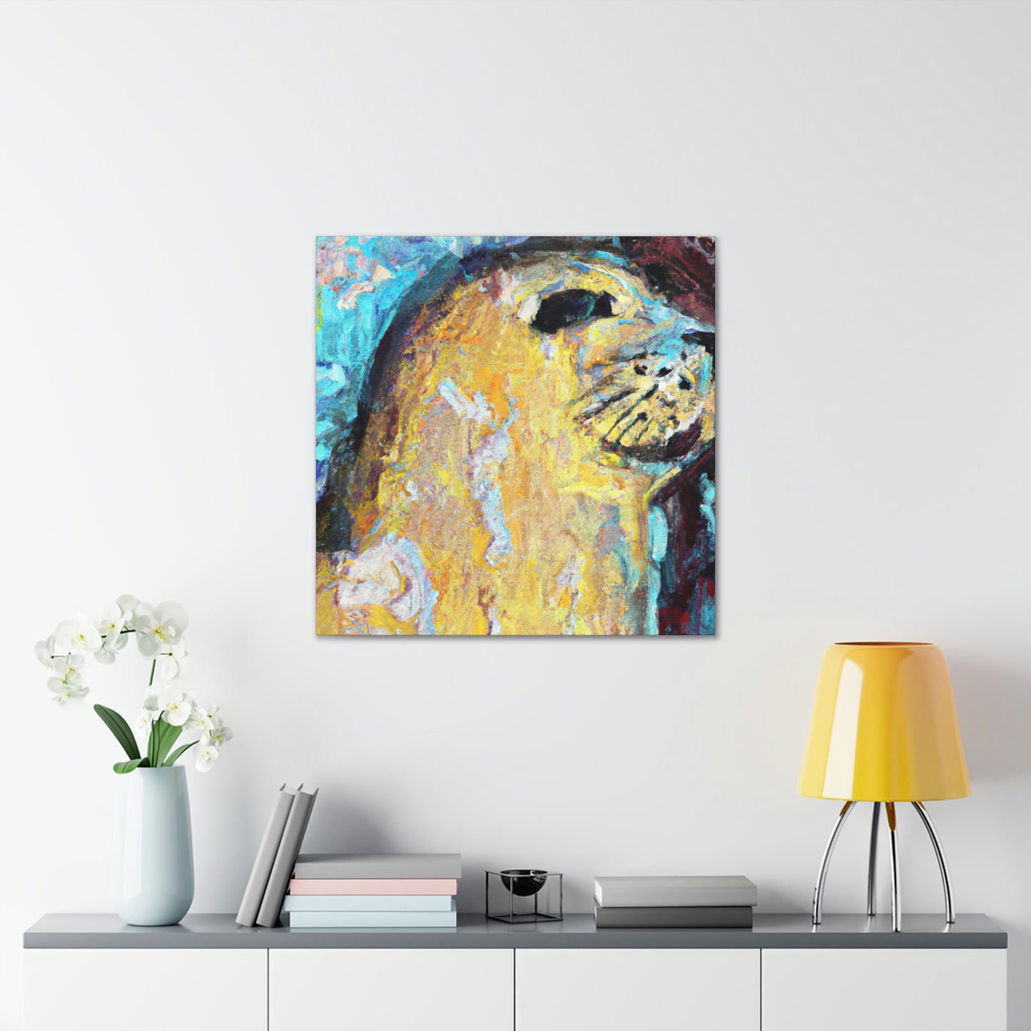 "Seal in Expressionism" - Canvas