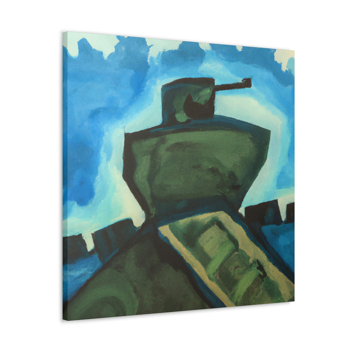 "Tank Turret Abstractions" - Canvas