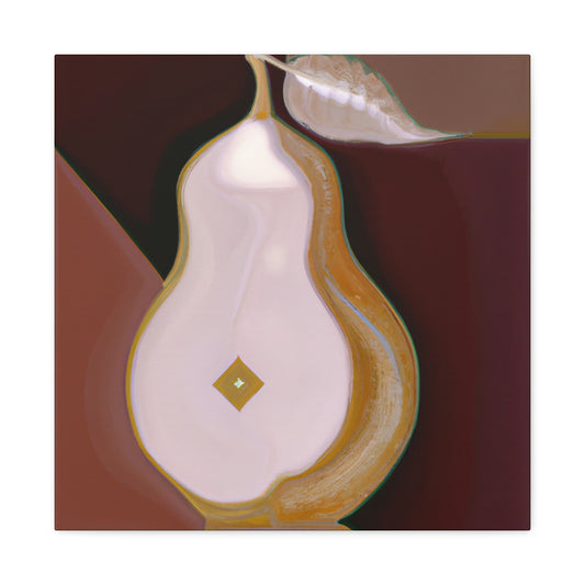 "Pear in Art Deco". - Canvas