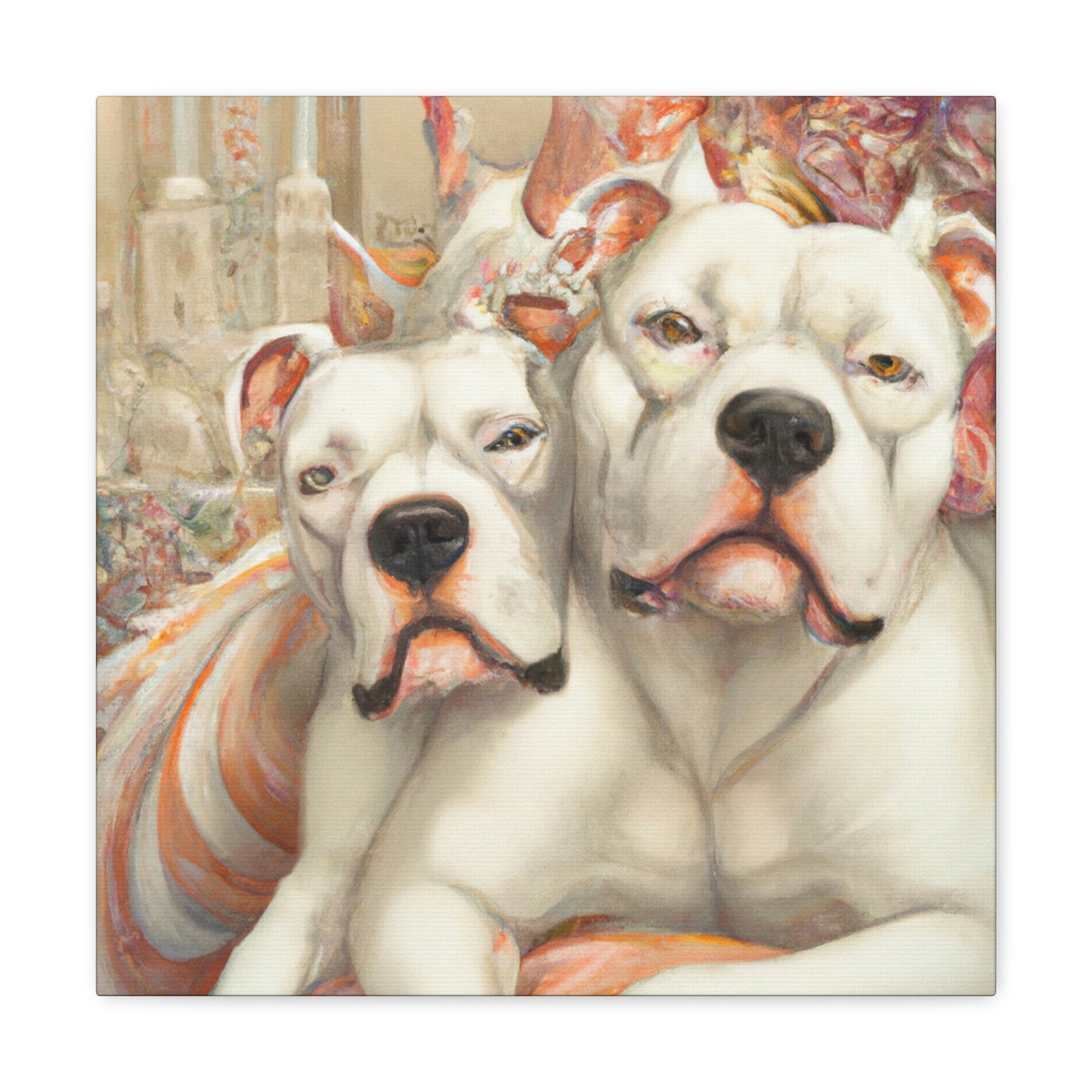 "American Bulldog Glamour". - Canvas