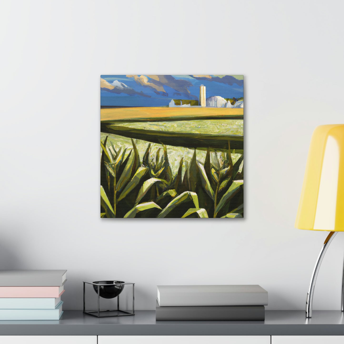 "Corn Field Harmony Scene" - Canvas