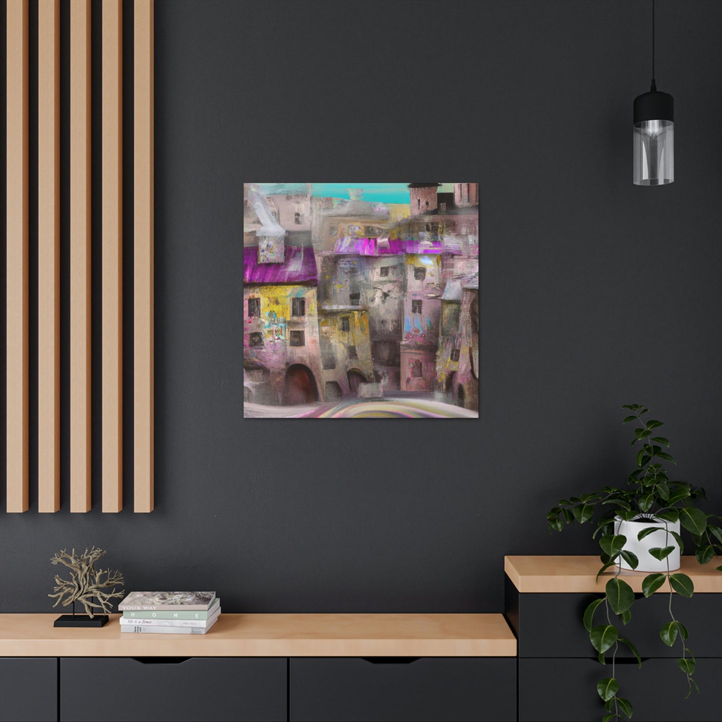 Tudor Elegance Abstract - Canvas