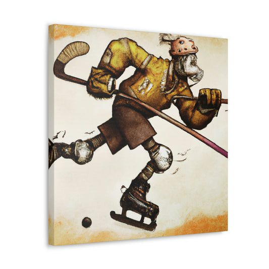 Hockey on Gears Wheels - Canvas