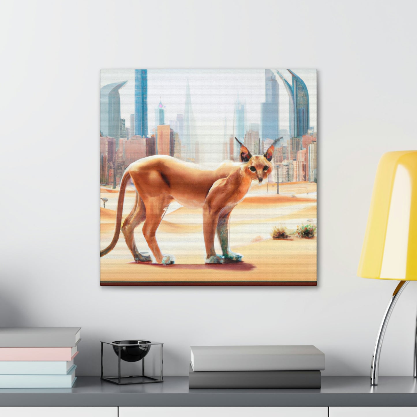 "Caracal in the City" - Canvas