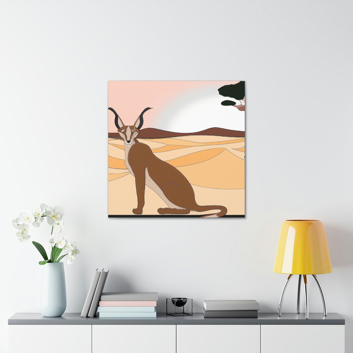 Caracal's Classic Charm - Canvas