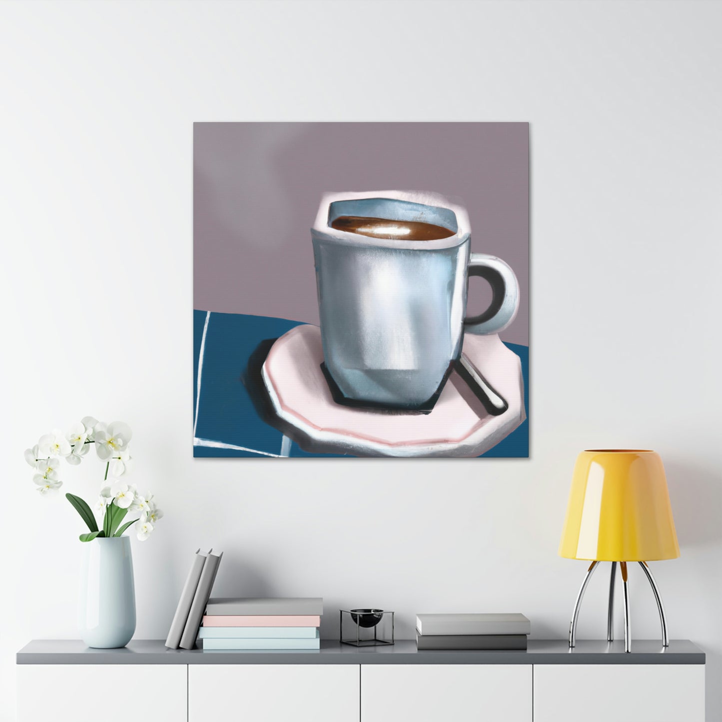 Cup of Joyful Coffee - Canvas