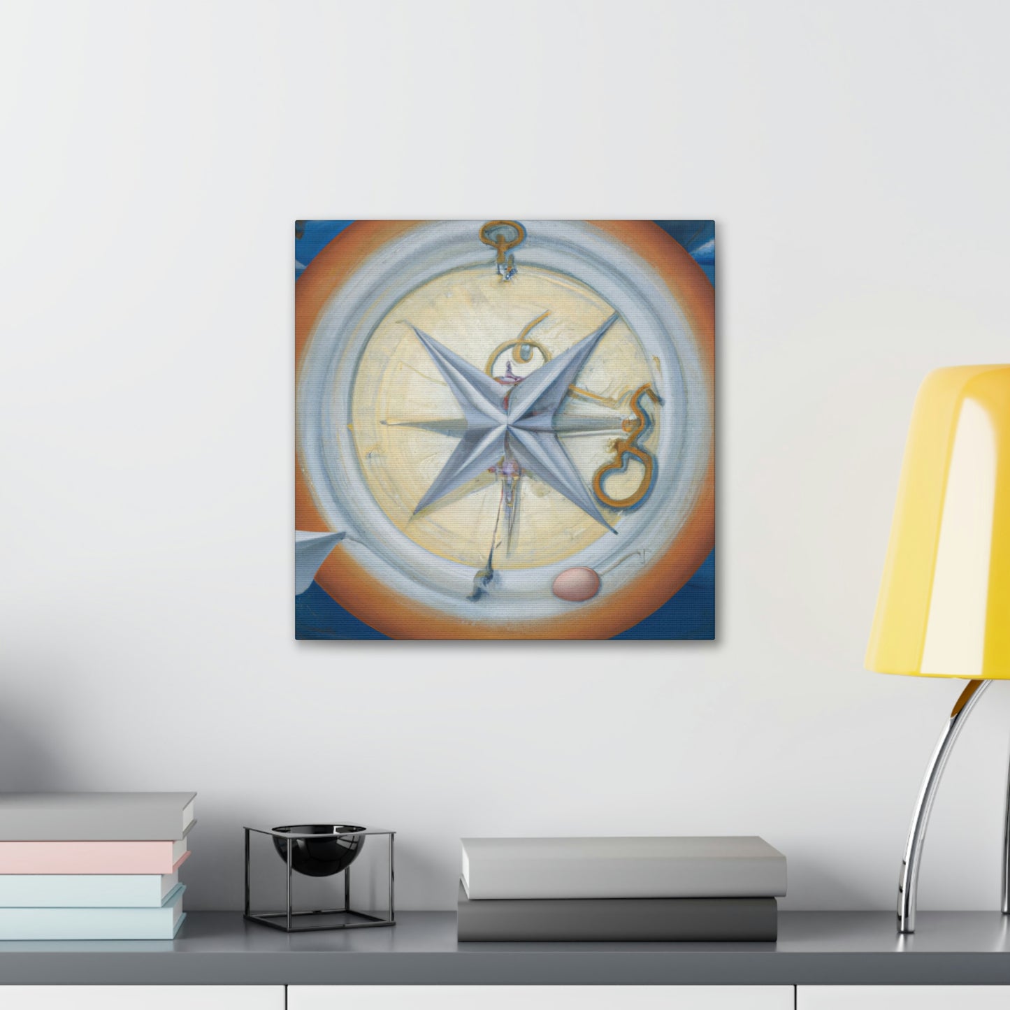 "Compass in Minimalism" - Canvas