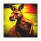 "Kangaroo in Technicolor" - Canvas