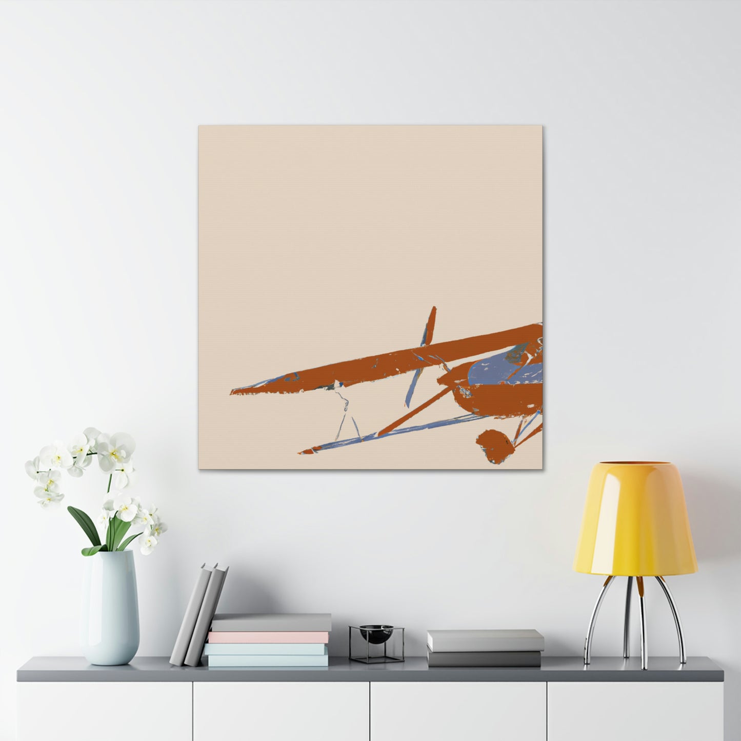 Vintage Airplane Simplicity - Canvas