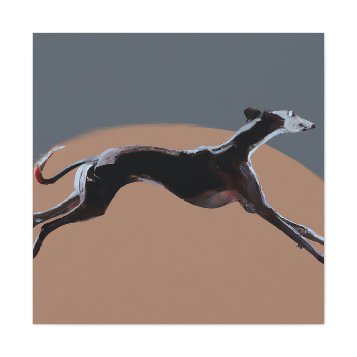 "Greyhound Minimalism Portrait" - Canvas