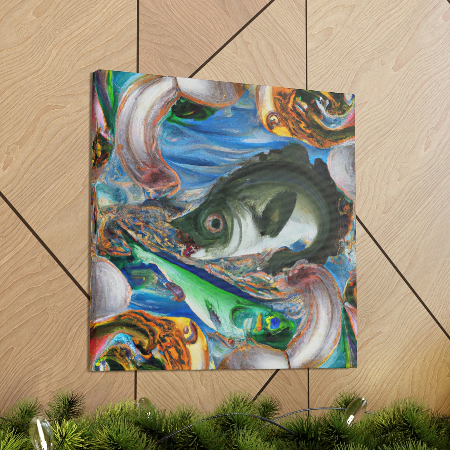 Walleye Dreamscape Scene - Canvas