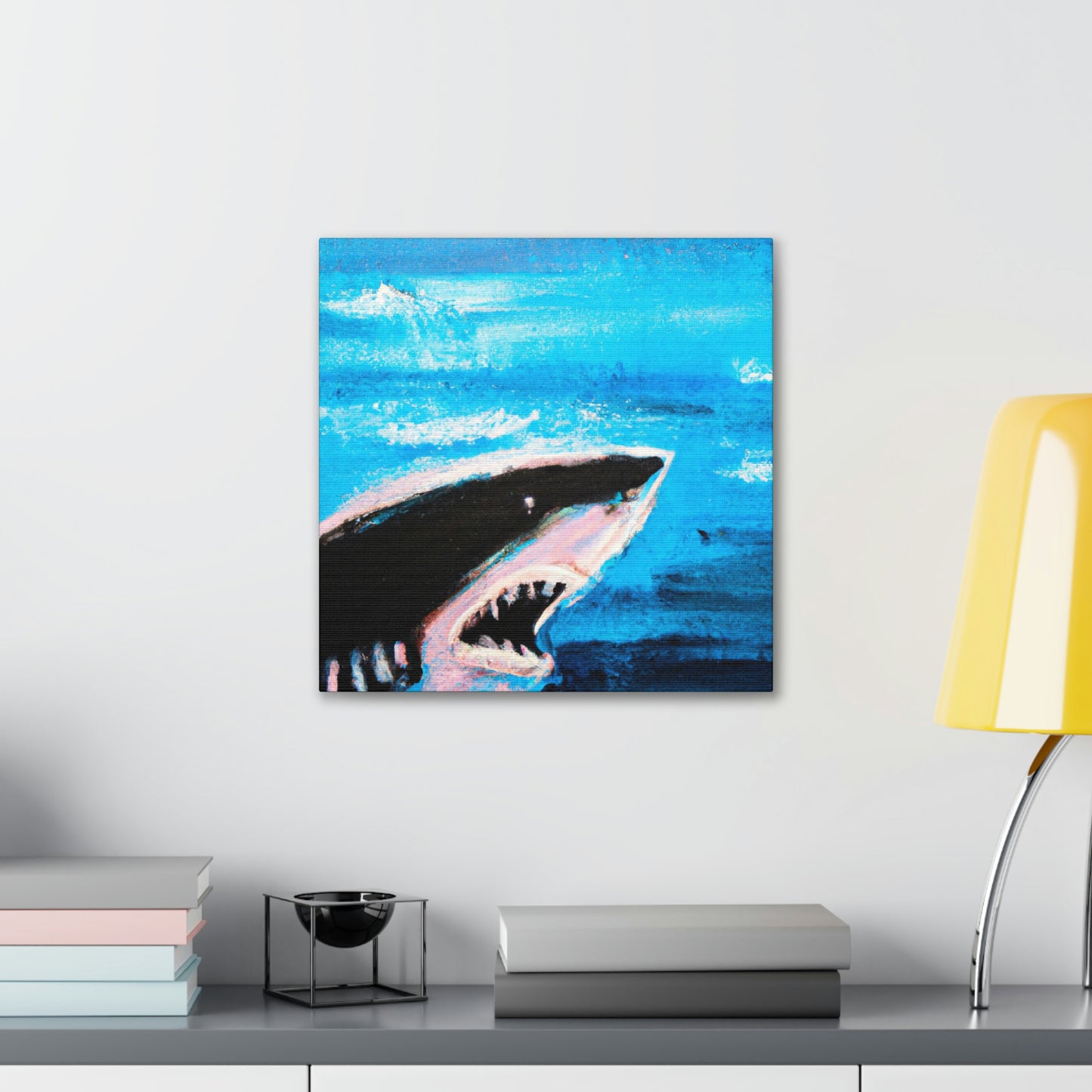 "Dangerous White Shark" - Canvas