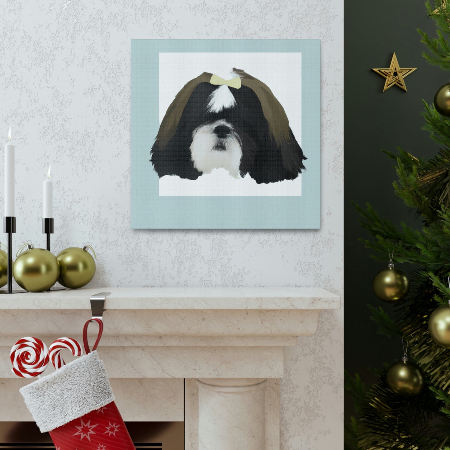 "Classic Shih Tzu Portrait" - Canvas