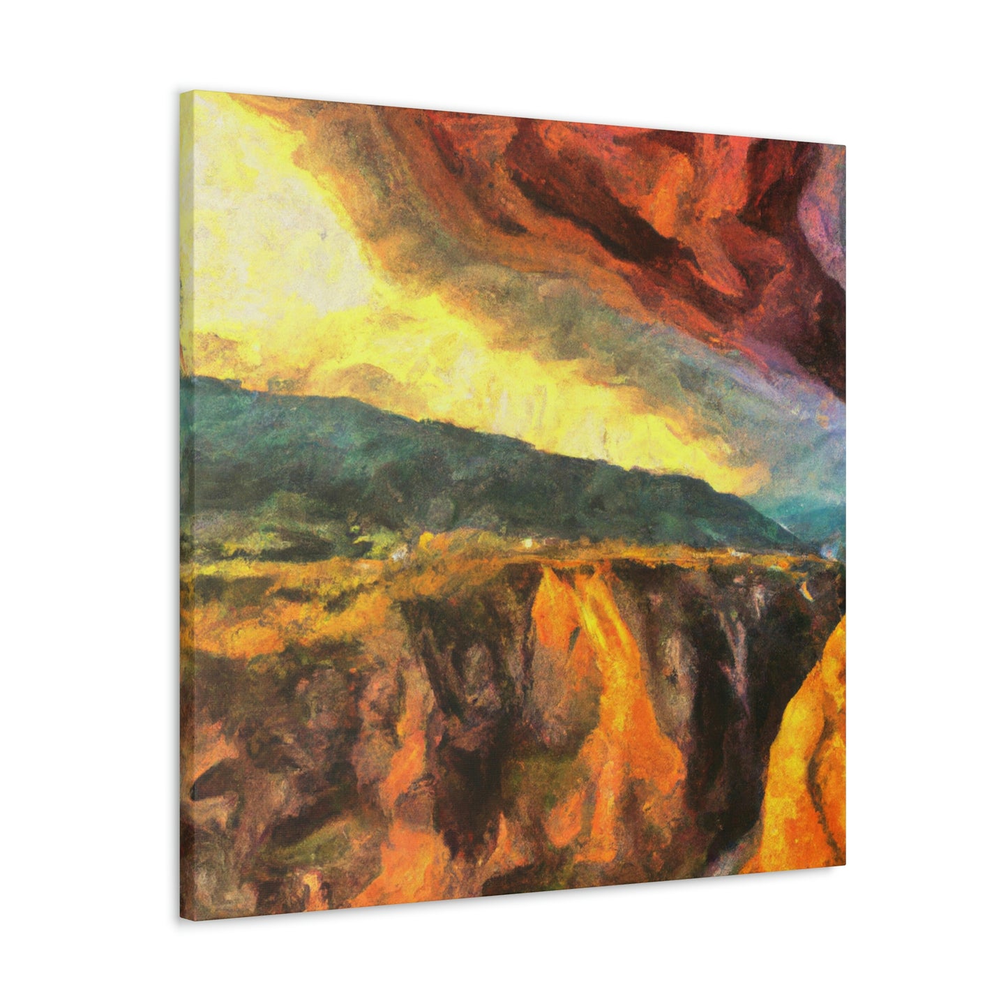 "Canyon in contrast Colors" - Canvas