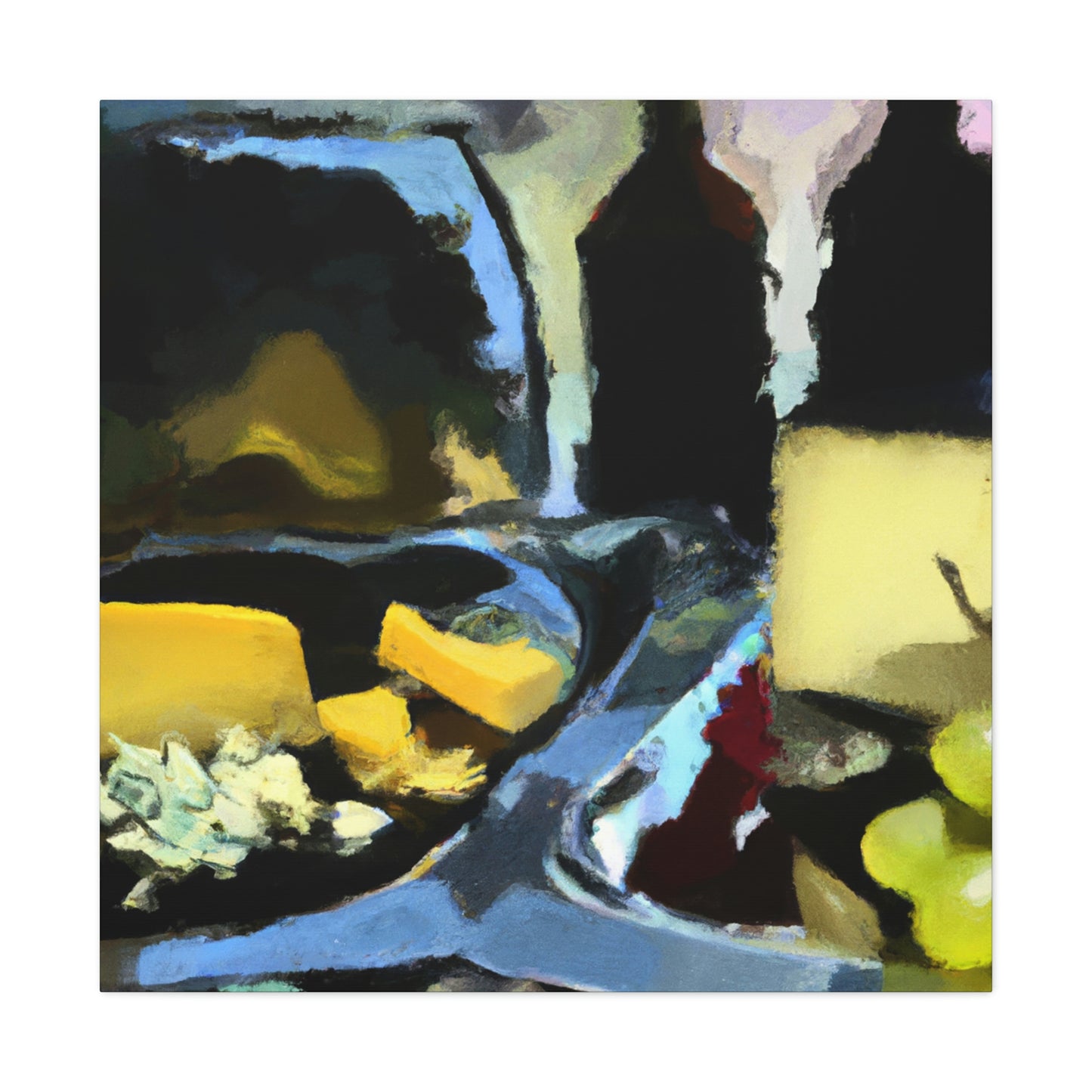 Cheese and Grapes Ablaze - Canvas