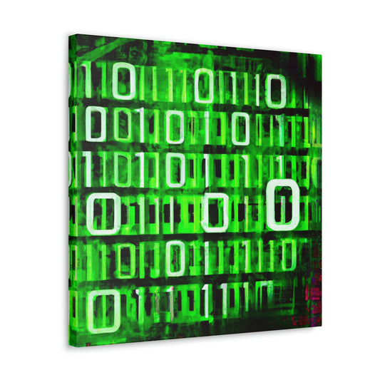 "Digital Code in Deco" - Canvas