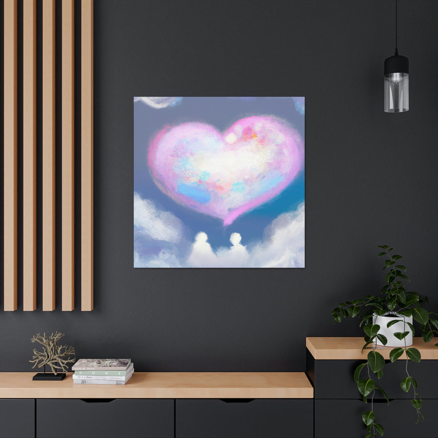 Hearts in Heaven's Clouds - Canvas