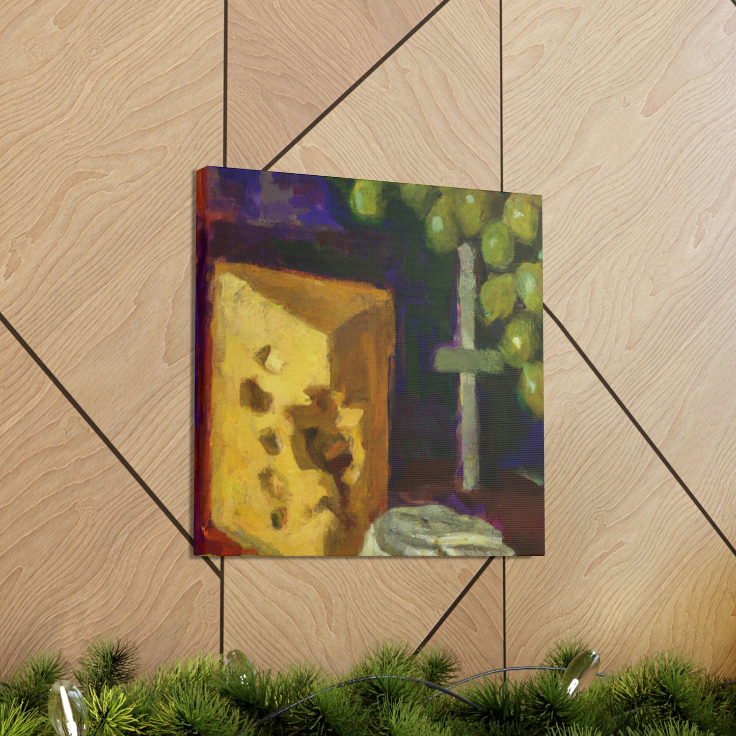 Cheese and Grapes Bliss - Canvas