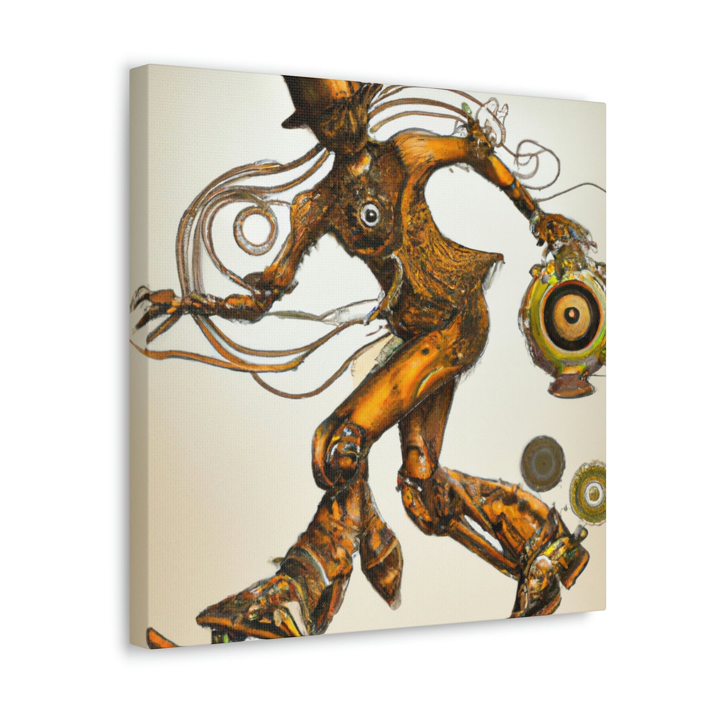 Skateboarding in Steampunk - Canvas