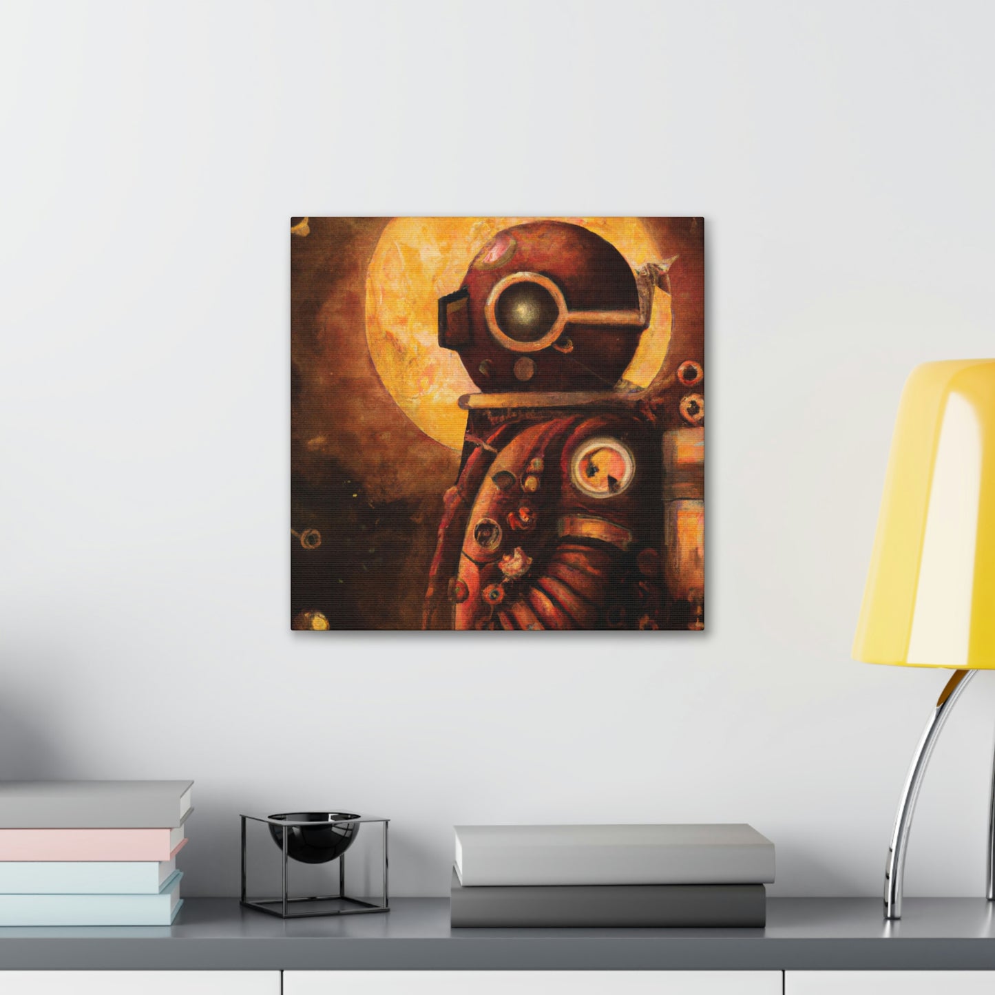 "Steampunk In a Spacesuit" - Canvas