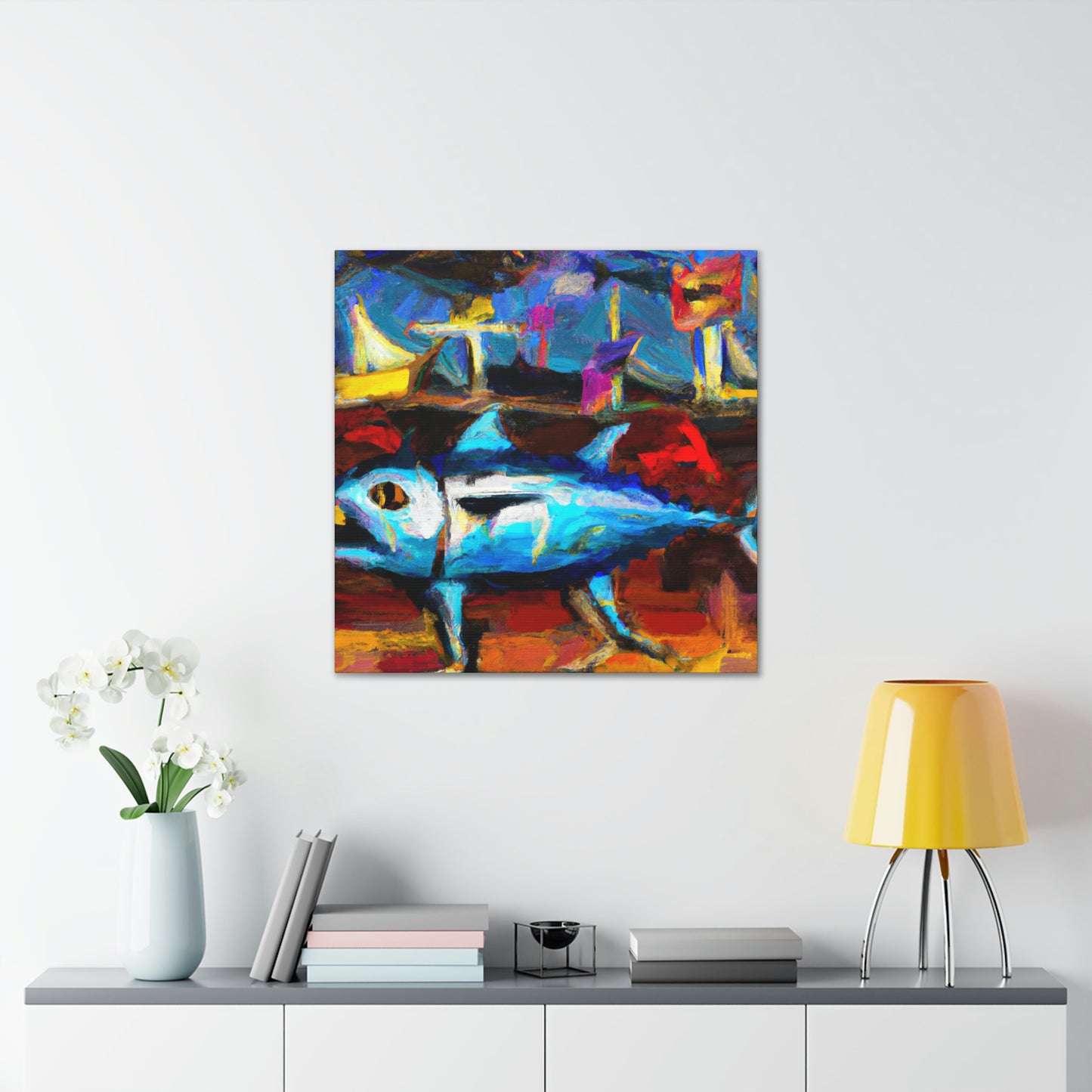 "Tuna: Expressionist Masterpiece" - Canvas