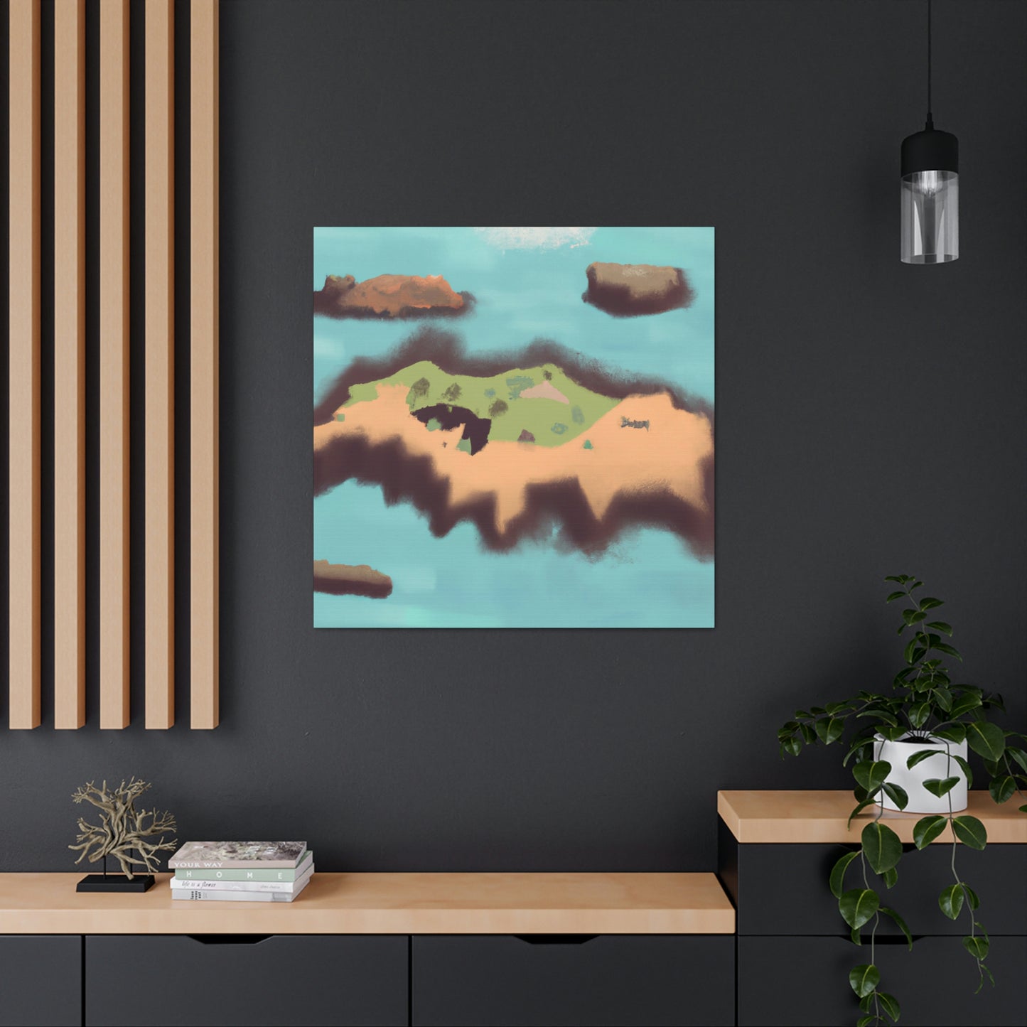 Tropical Island Oasis - Canvas