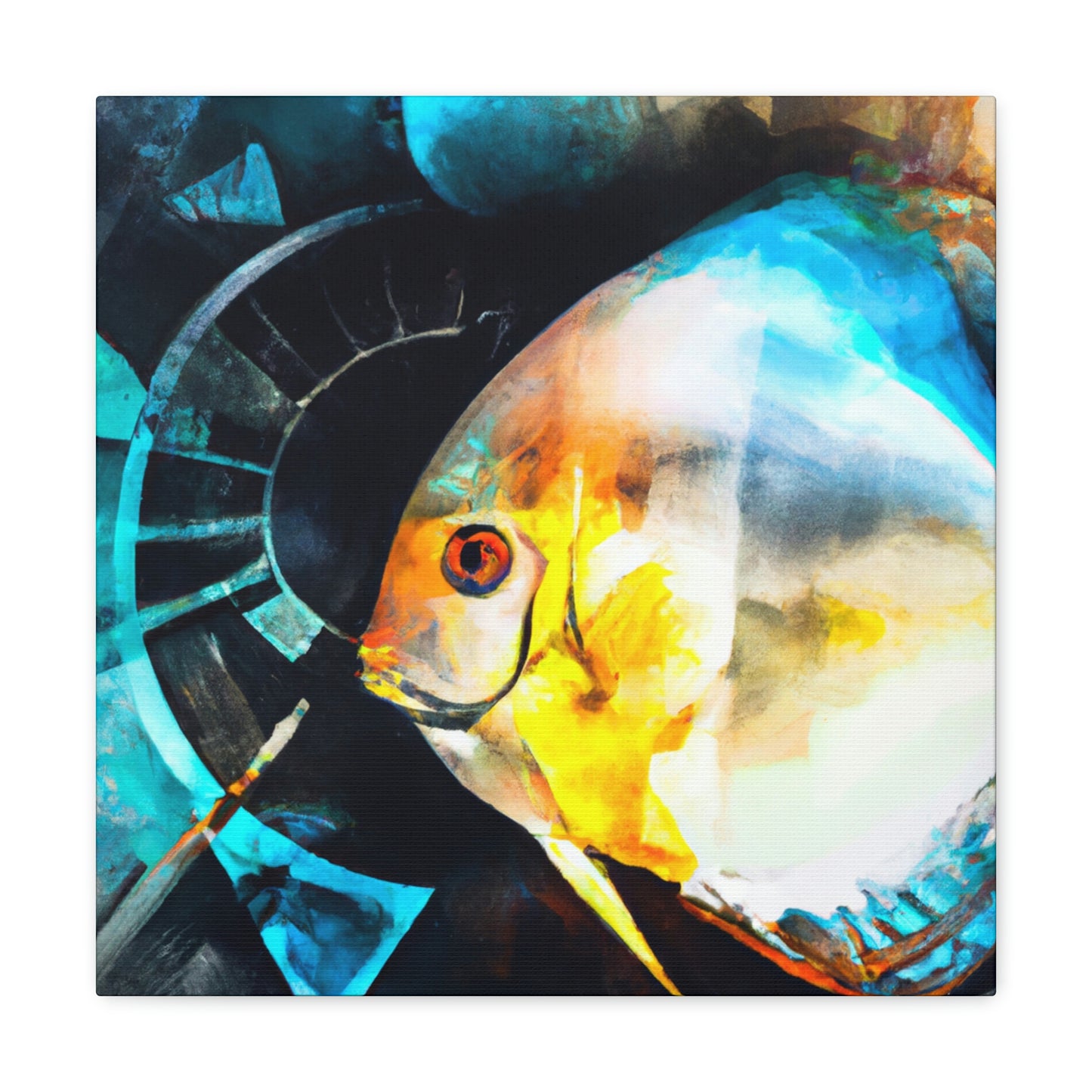 Discus in Reflection - Canvas