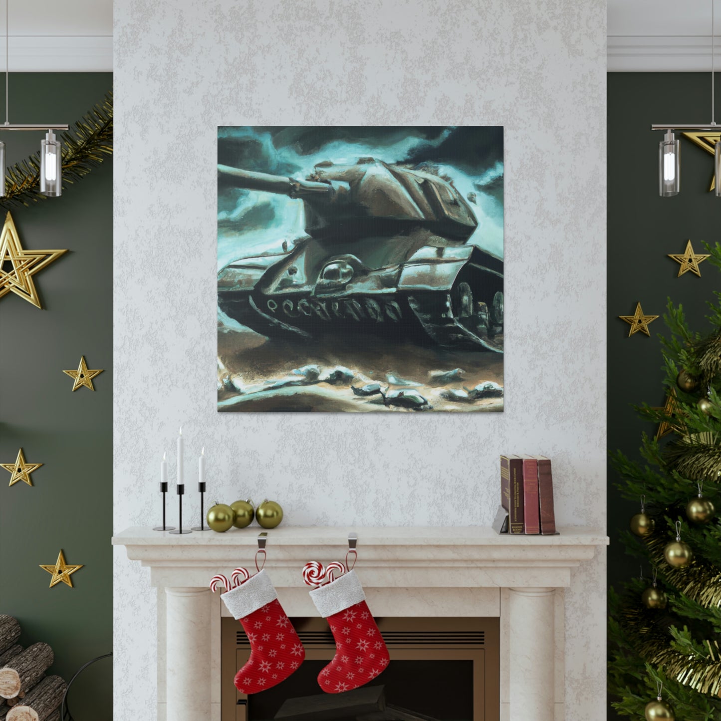 Tank on Fire Dream - Canvas