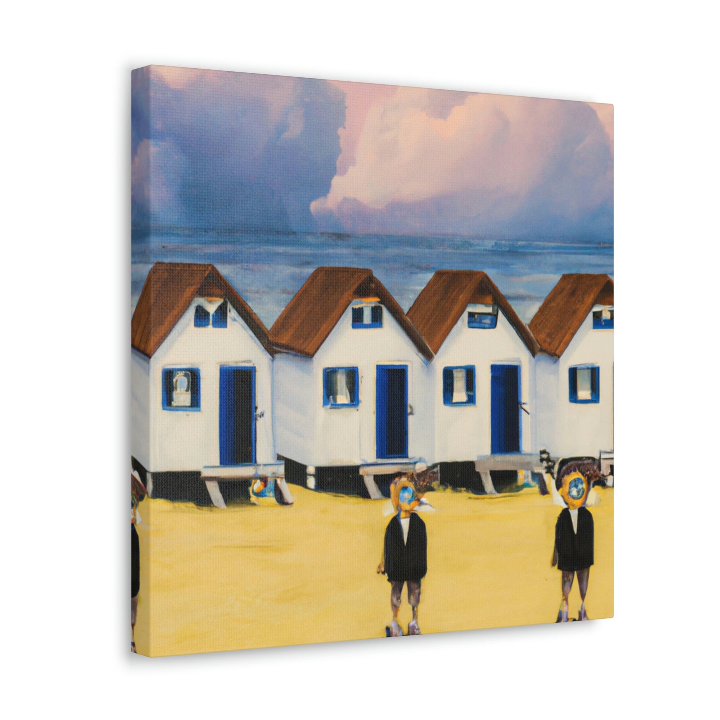 Surreal Seaside Cottages - Canvas