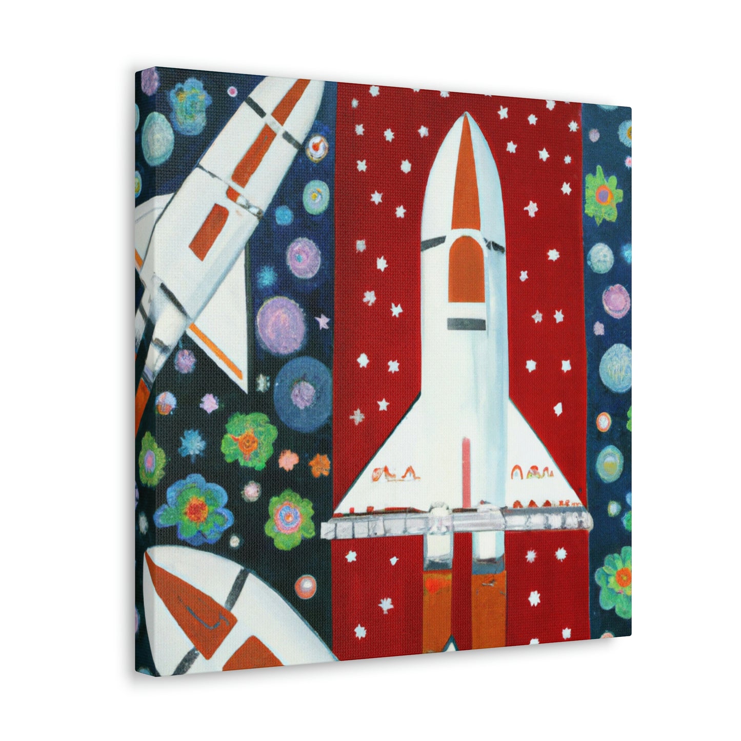 "Space Shuttles Soaring" - Canvas