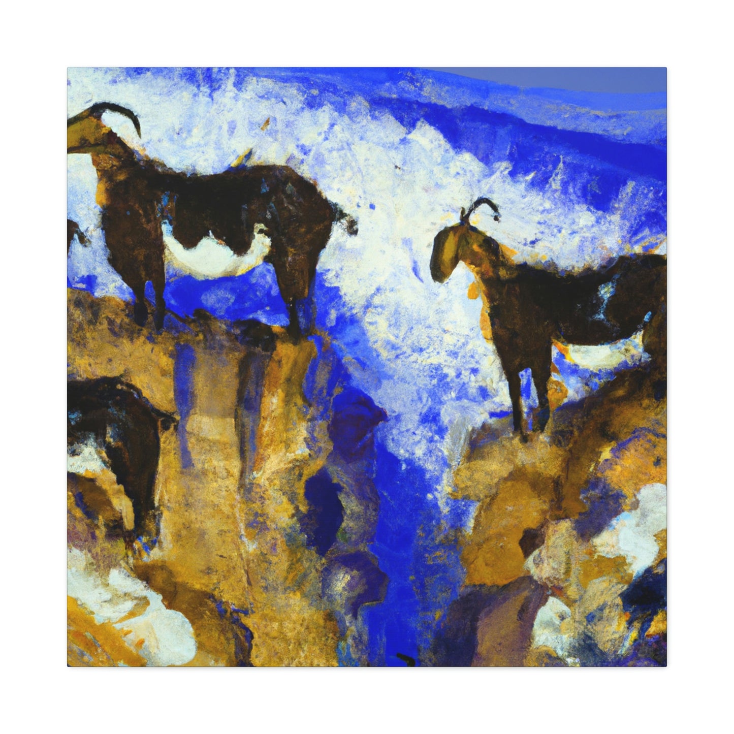 Mountain Goats Unleashed - Canvas