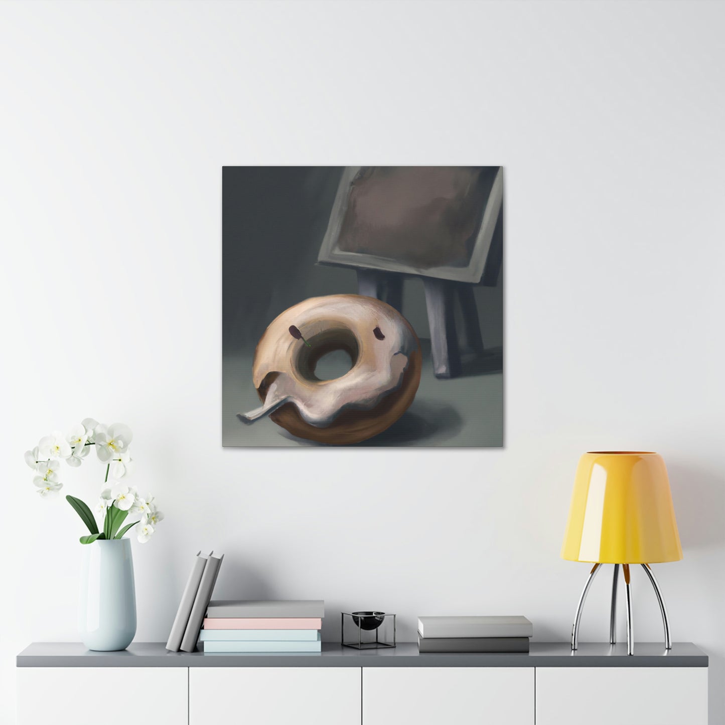 "Doughnut Dreamscape Painting" - Canvas